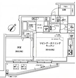 アルテシモプリマ 1LDKの間取図画像