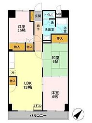 ユナイテッドマンション 3LDKの間取図画像