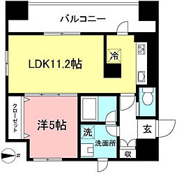 RIZchofu 1LDKの間取図画像