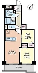 藤和相模原コープ 2LDKの間取図画像