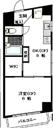 新宿パークサイド永谷 1DKの間取図画像