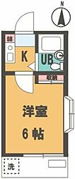 サクセス西台 1Kの間取図画像
