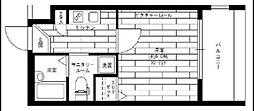 ステージファースト上池台 1Kの間取図画像