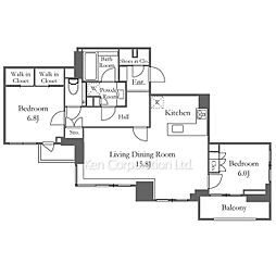 間取図画像 2LDK