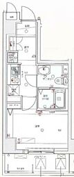 ジェノヴィア板橋本町グリーンウォール 1Kの間取図画像