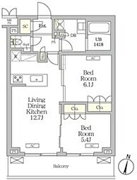 間取図画像 2LDK