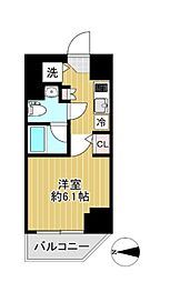 SHOKENレジデンス新丸子2 1Kの間取図画像