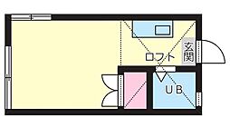 ピュア東林 ワンルームの間取図画像