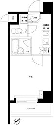 ルーブル南池袋 1Kの間取図画像