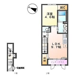 GRANDIR 1LDKの間取図画像