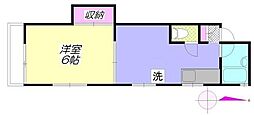 コーポスズキ 1DKの間取図画像