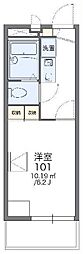 レオパレスサンハイム 1Kの間取図画像