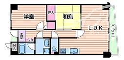 フローイント・上長 2LDKの間取図画像