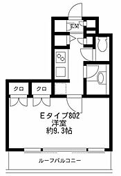 PRIMEURBAN番町 ワンルームの間取図画像