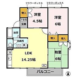 レスト・ルペール 3LDKの間取図画像