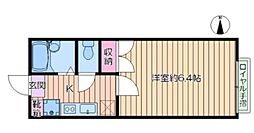 プレジールメゾン 1Kの間取図画像