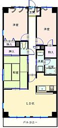 シャンゼール所沢 3LDKの間取図画像