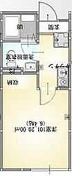 さいたま市北区吉野町1丁目アパート 1Kの間取図画像