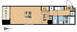 プレシャス天神南 1Kの間取図画像