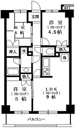 ロイヤルマリンハイム 3DKの間取図画像
