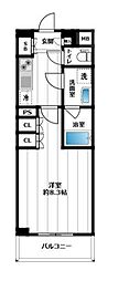 イアース小竹向原 1Kの間取図画像