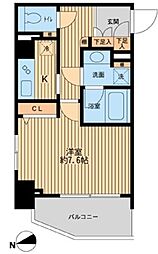 HF早稲田レジデンス 1Kの間取図画像