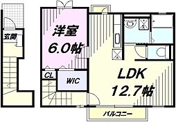 ライブラ 1LDKの間取図画像