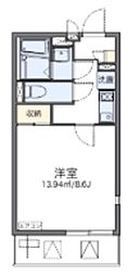 レオネクストコージーコートKM 1Kの間取図画像