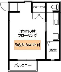 サンティール春日公園 1Kの間取図画像