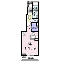 ベル.クレールi ワンルームの間取図画像