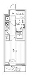 アーバンパーク登戸 1Kの間取図画像