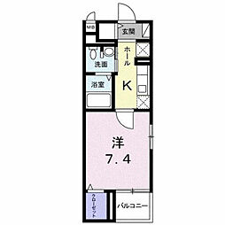 Kent.S 1Kの間取図画像