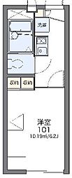 レオパレスシャルマン北越谷5 1Kの間取図画像