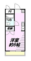 スチューデントハウス村田 ワンルームの間取図画像