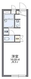 レオパレスアルカディア 1Kの間取図画像