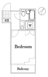 ライオンズマンション新子安第2 1Kの間取図画像