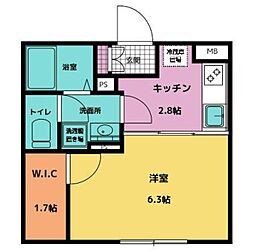 メゾンカリテ 1SKの間取図画像