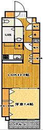 ソレイユ 1LDKの間取図画像