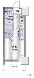 エスティメゾン大島 ワンルームの間取図画像