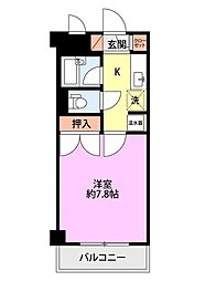 ファインプラザ 1Kの間取図画像