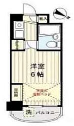 マリオン新宿 ワンルームの間取図画像