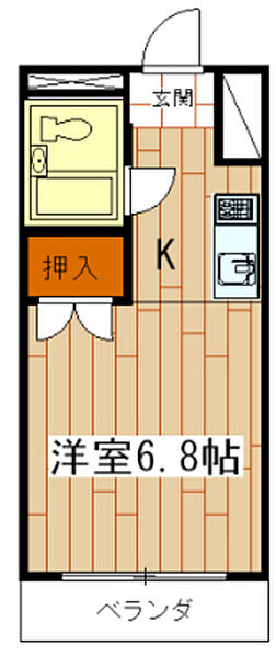 東京都八王子市緑町(賃貸マンション1K・1階・19.80㎡)の写真 その2