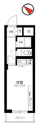 ヴェラハイツ鶴見 ワンルームの間取図画像