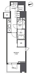 コンフォリア東陽町 1Kの間取図画像