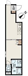 レ・メゾン入谷 1LDKの間取図画像