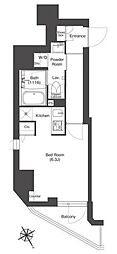 COMFORIA門前仲町SOUTH ワンルームの間取図画像