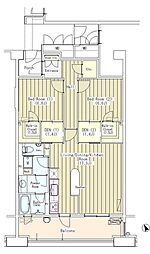 マチュリティ小石川 5階2LDKの間取り