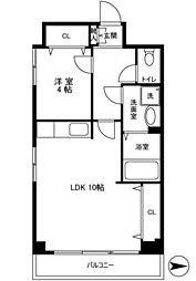 東京K.Rビル 1LDKの間取図画像