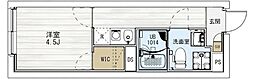 MAXIV CITY八幡山 1Kの間取図画像