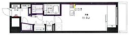 レジディア目白 3階ワンルームの間取り